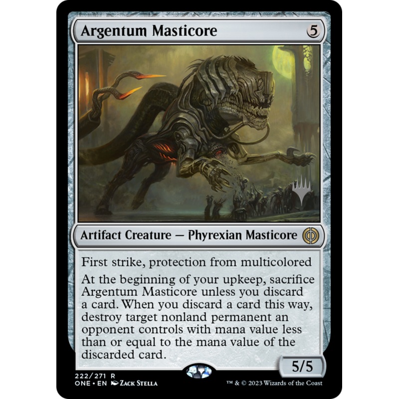 Argentum Masticore (Promo Pack) [Phyrexia: All Will Be One Promos]