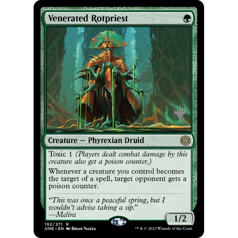 Venerated Rotpriest (Promo Pack) [Phyrexia: All Will Be One Promos]
