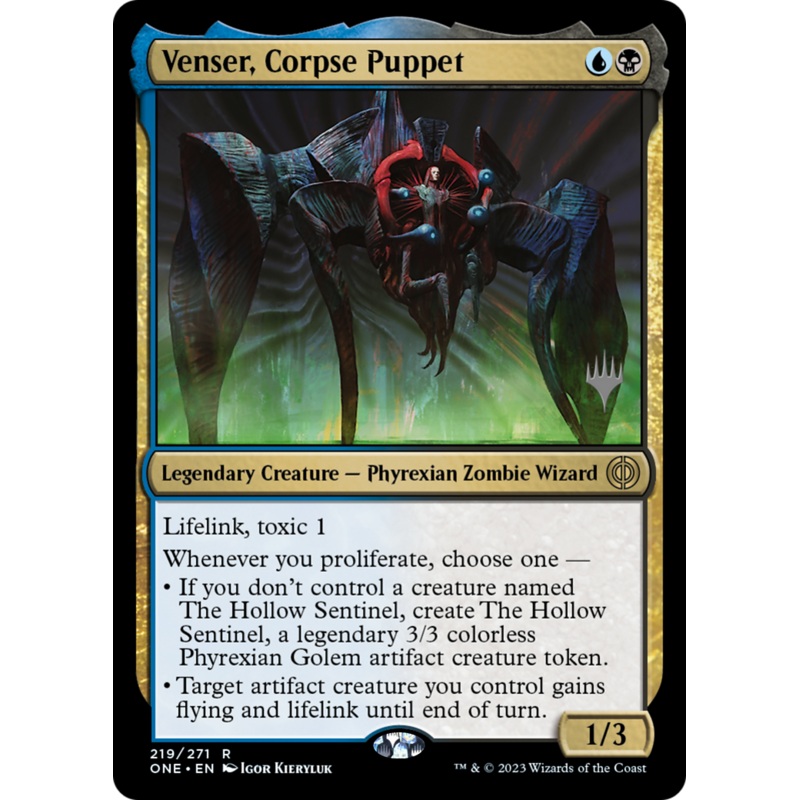 Venser, Corpse Puppet (Promo Pack) [Phyrexia: All Will Be One Promos]