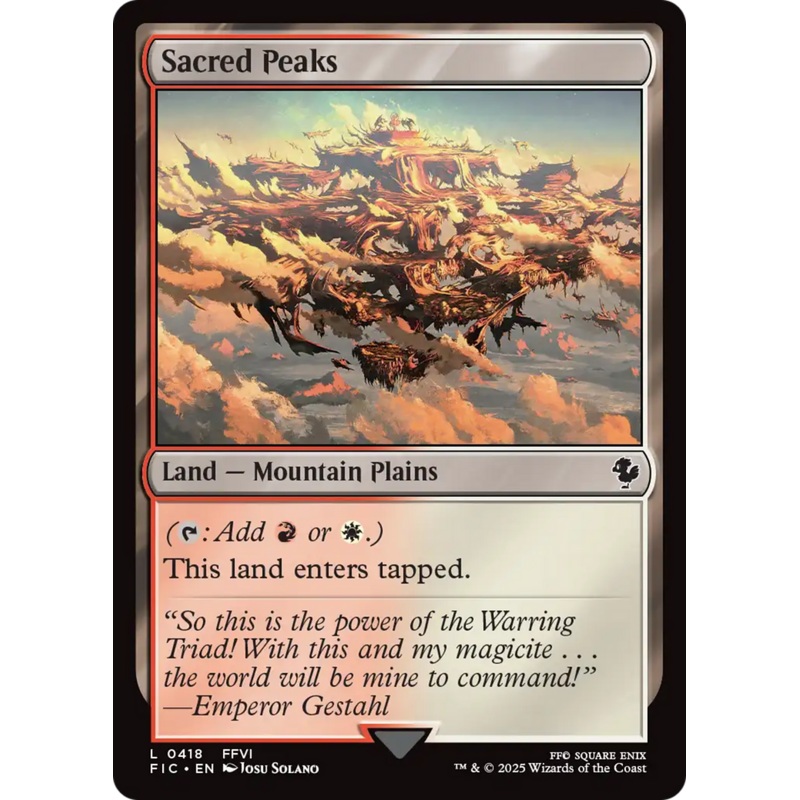 Sacred Peaks [FINAL FANTASY Commander]