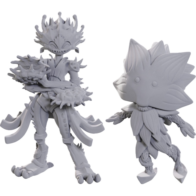 Pathfinder Deep Cuts Miniatures: W25 Lotus Leshy and Flytrap Leshy [Unpainted]