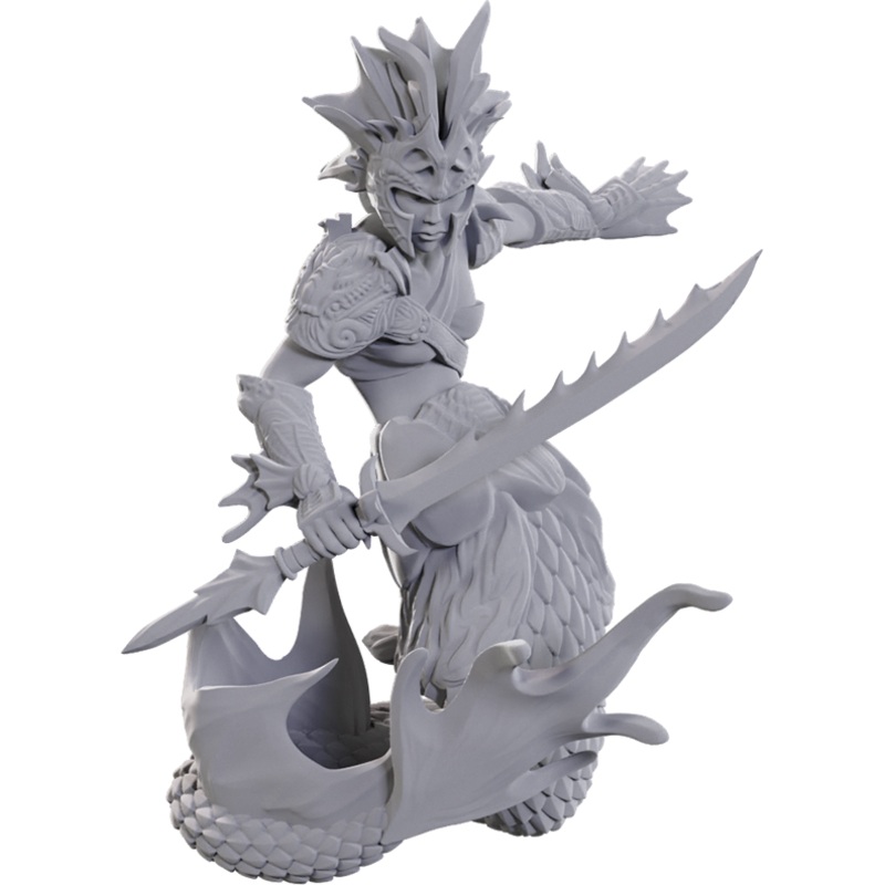 WizKids Deep Cuts Miniatures: W25 Merfolk Scout [Unpainted]
