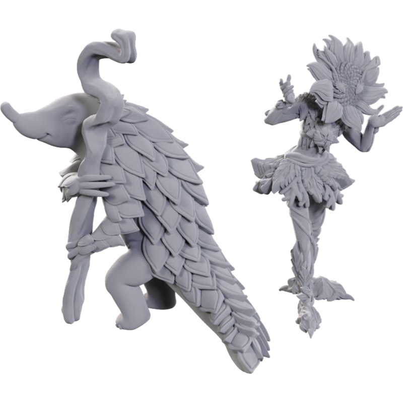 Pathfinder Battles Deep Cuts Miniatures: W25 Sunflower Leshy and Fruit Leshy [Unpainted]