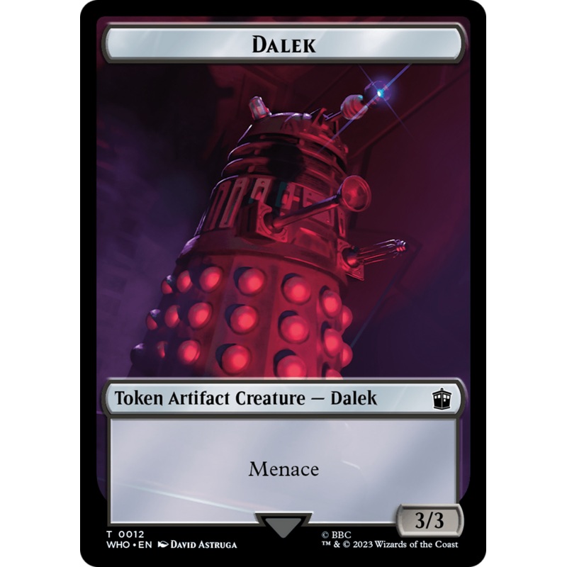 Dalek // Clue (0023) Double-Sided Token [Doctor Who Tokens]