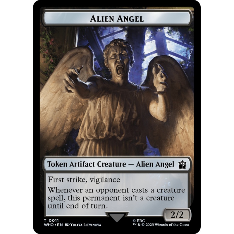 Alien Angel // Food (0026) Double-Sided Token [Doctor Who Tokens]