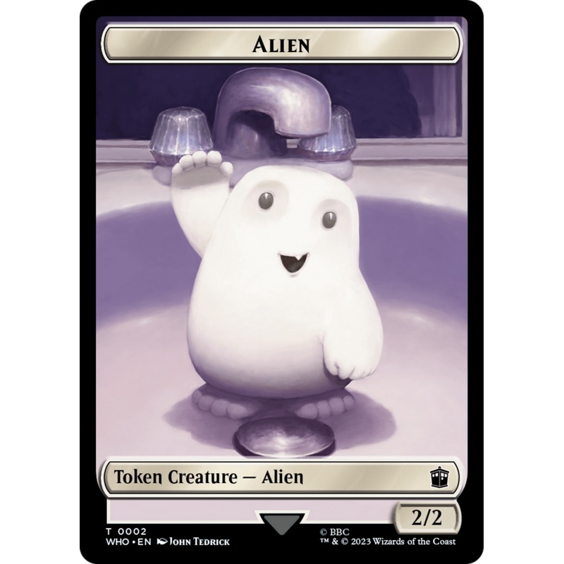 Alien // Osgood, Operation Double Double-Sided Token [Doctor Who Tokens]