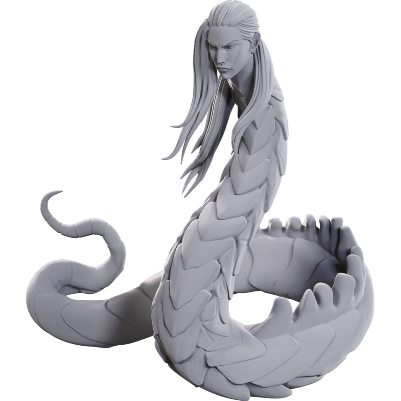 Pathfinder Battles Deep Cuts Miniatures: W23 Lunar Naga [Unpainted]