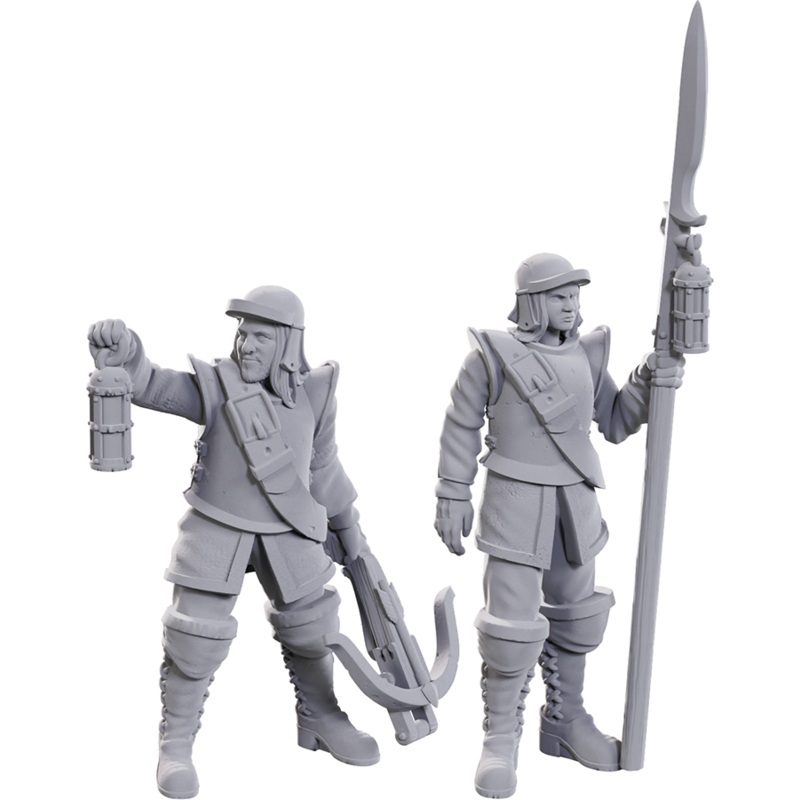 Pathfinder Battles Deep Cuts Miniatures: W23 Roadwardens Male & Female [Unpainted] (Copy)