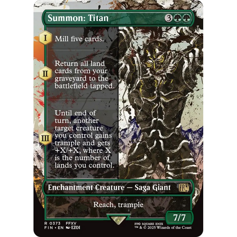 Summon: Titan (Borderless) [FINAL FANTASY]