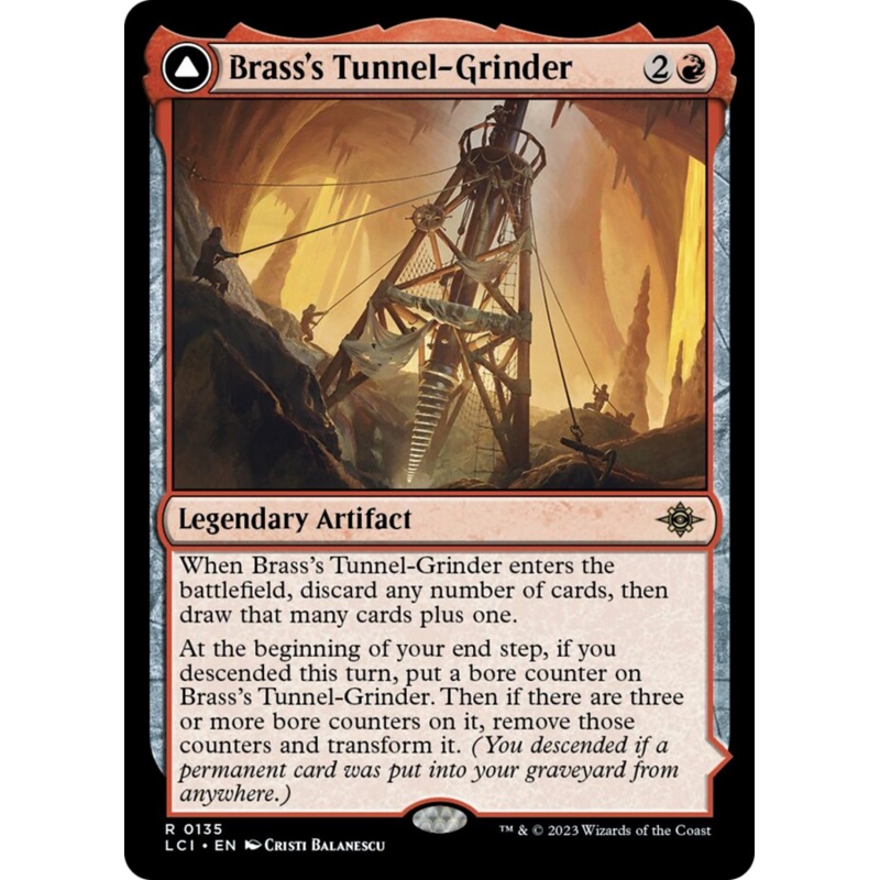 Brass's Tunnel-Grinder // Tecutlan, The Searing Rift [The Lost Caverns of Ixalan]
