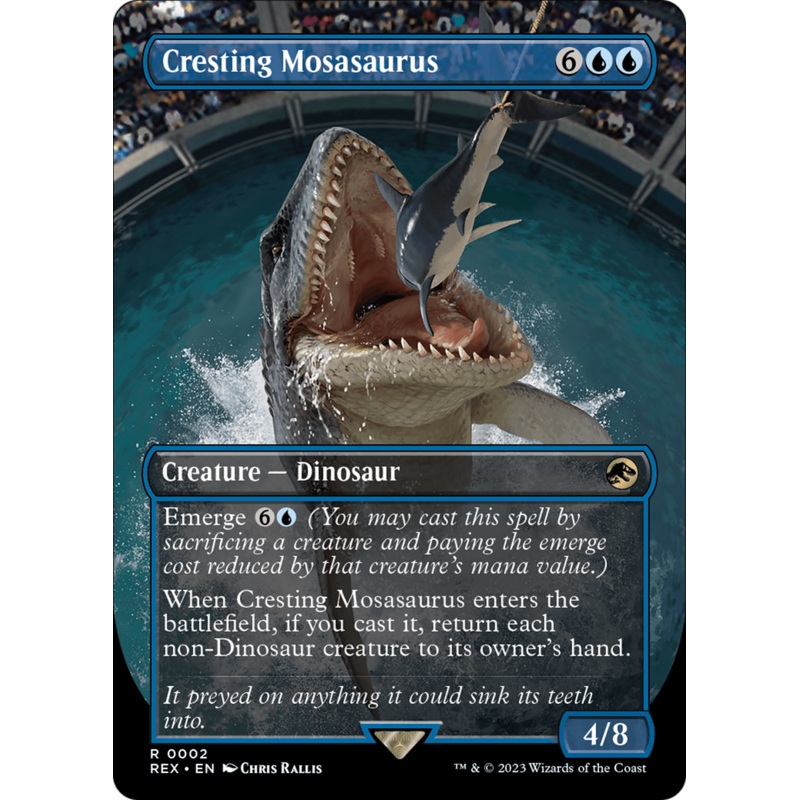 Cresting Mosasaurus (Borderless) [Jurassic World Collection]