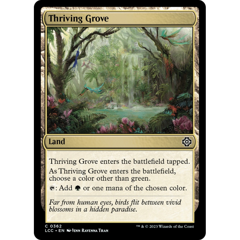 Thriving Grove [The Lost Caverns of Ixalan Commander]