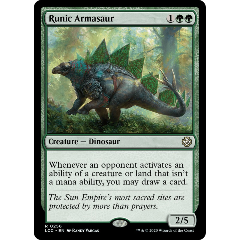 Runic Armasaur [The Lost Caverns of Ixalan Commander]