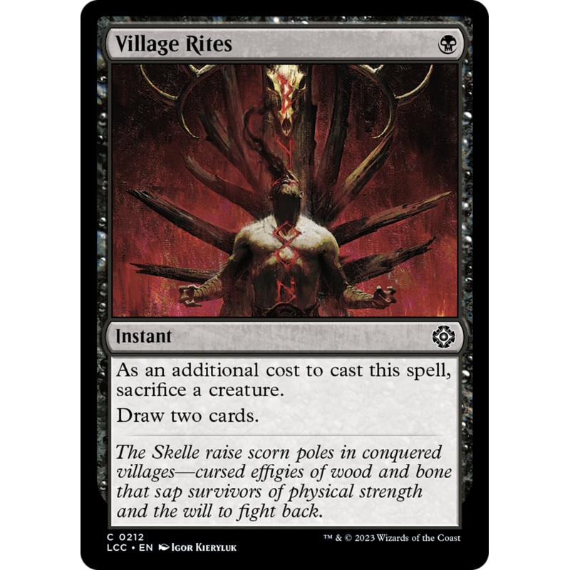 Village Rites [The Lost Caverns of Ixalan Commander]