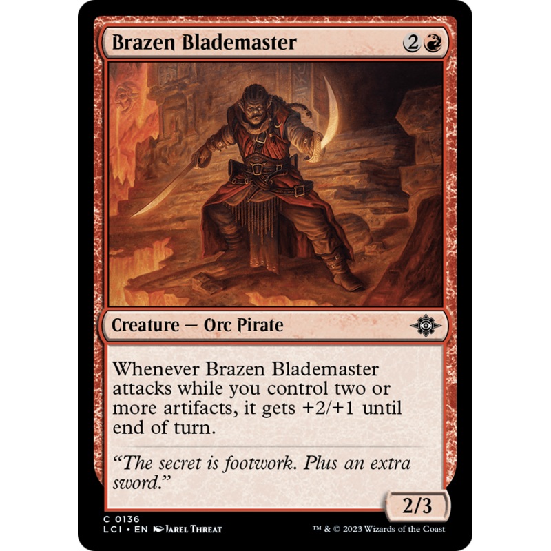 Brazen Blademaster [The Lost Caverns of Ixalan]