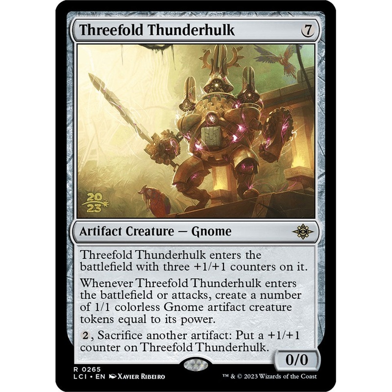 Threefold Thunderhulk [The Lost Caverns of Ixalan Prerelease Cards]