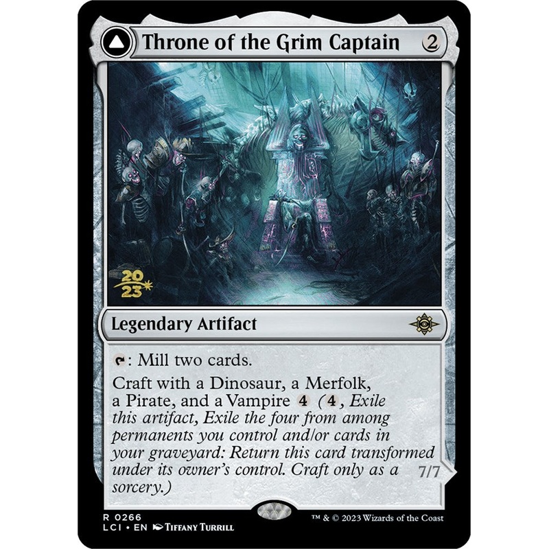 Throne of the Grim Captain // The Grim Captain [The Lost Caverns of Ixalan Prerelease Cards]