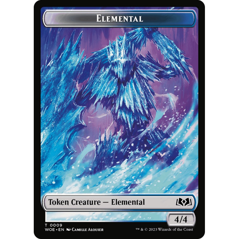 Elemental // Food (0010) Double-Sided Token [Wilds of Eldraine Tokens]