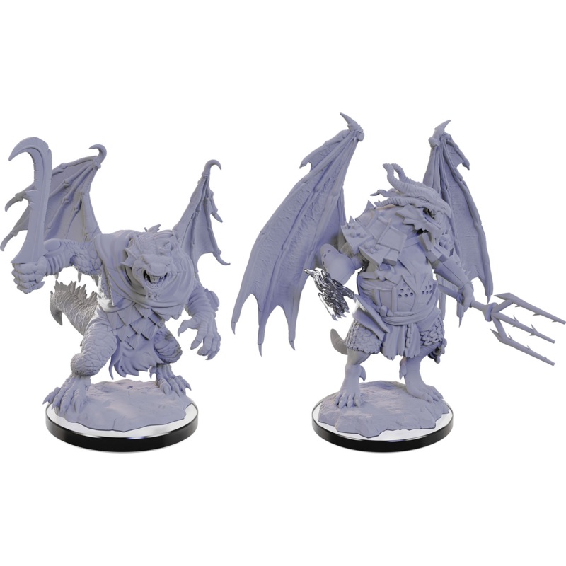 D&D Nolzur's Marvelous Miniatures: W22 Draconian Mage & Foot Soldier [Unpainted]