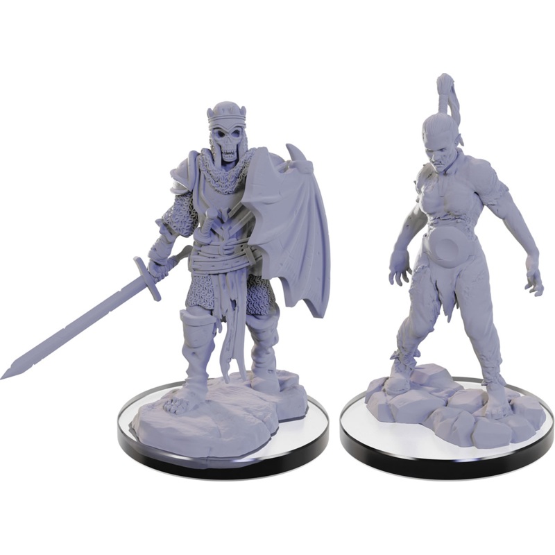 Pathfinder Battles Deep Cuts Miniatures: W22 Plague Zombie & Skeletal Champion [Unpainted]