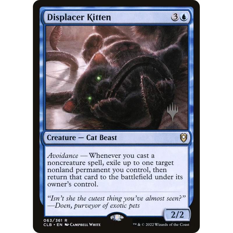 Displacer Kitten (Promo Pack) [Commander Legends: Battle for Baldur's Gate Promos]