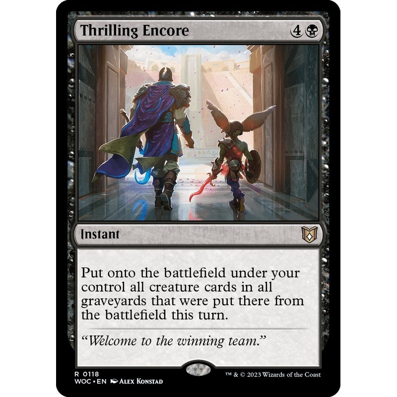 Thrilling Encore [Wilds of Eldraine Commander]