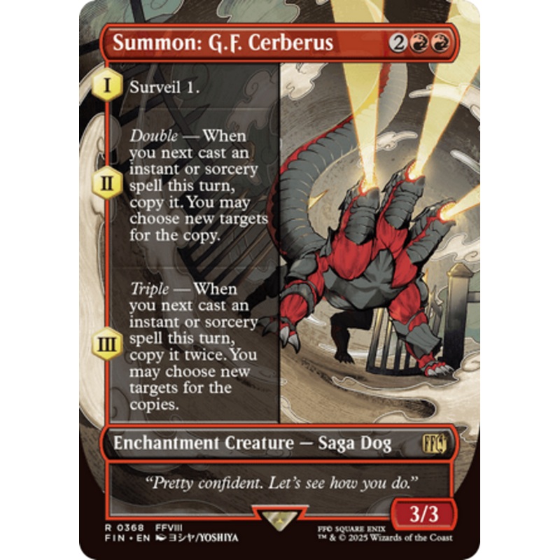 Summon: G.F. Cerberus (Borderless) [FINAL FANTASY]