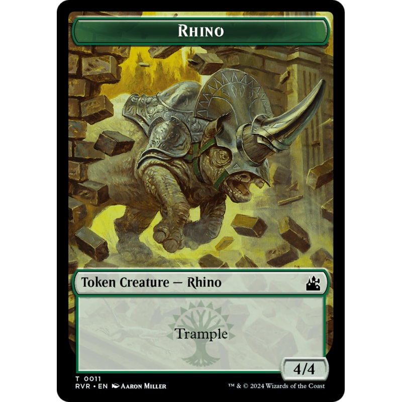 Rhino Token [Ravnica Remastered Tokens]