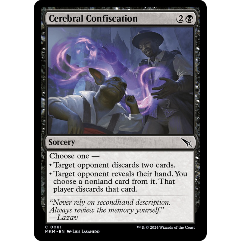 Cerebral Confiscation [Murders at Karlov Manor]