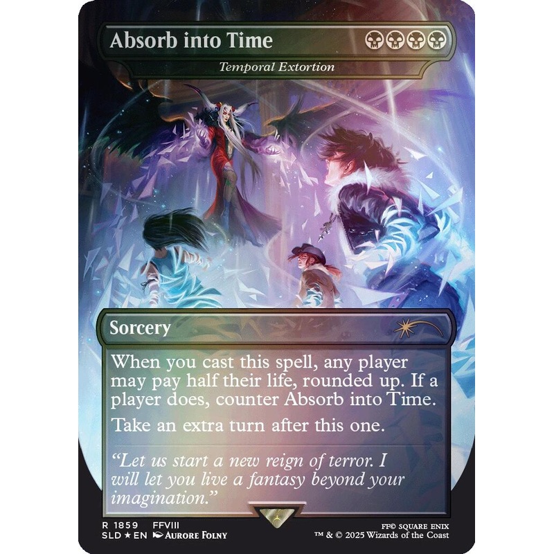 Absorb into Time - Temporal Extortion (Rainbow Foil) [Secret Lair Drop Series]