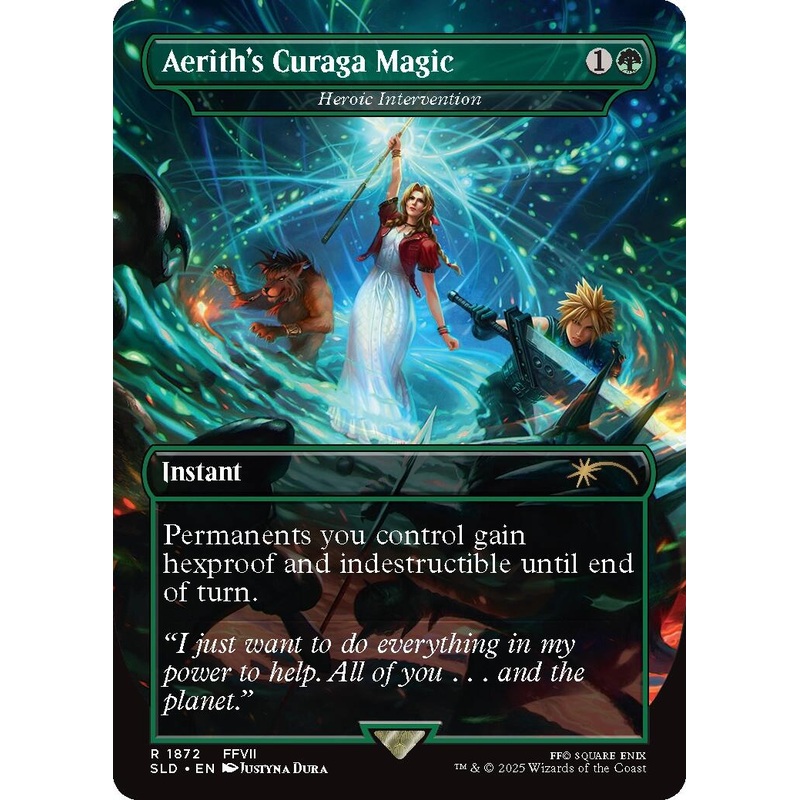 Aerith's Curaga Magic - Heroic Intervention [Secret Lair Drop Series]