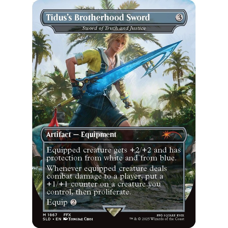 Tidus's Brotherhood Sword - Sword of Truth and Justice [Secret Lair Drop Series]