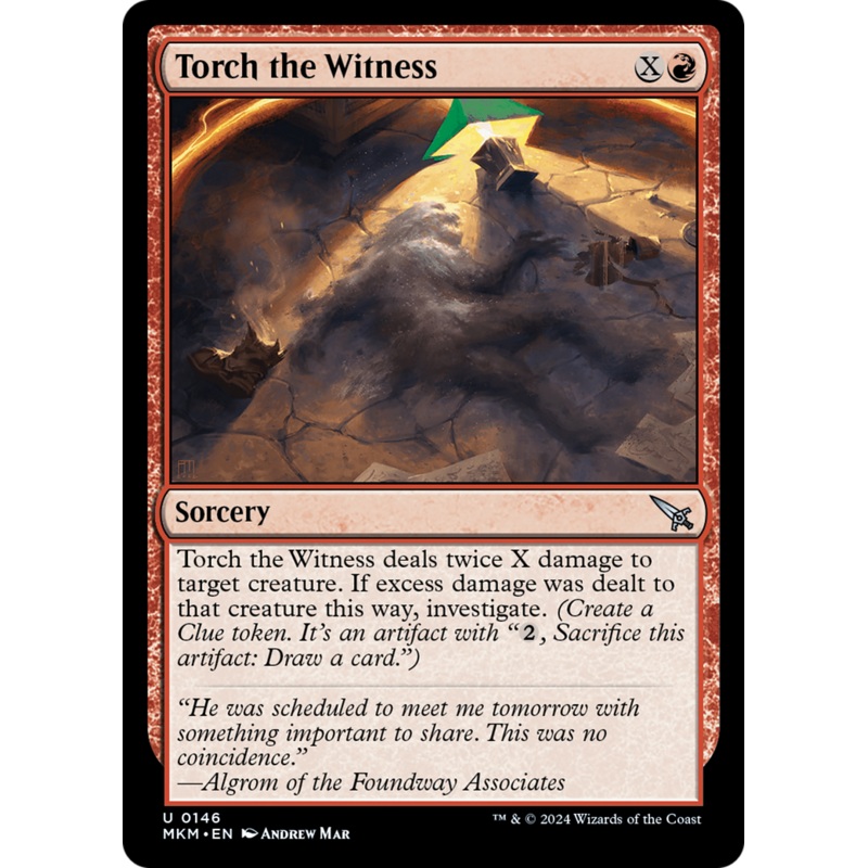 Torch the Witness (Green) [Murders at Karlov Manor]