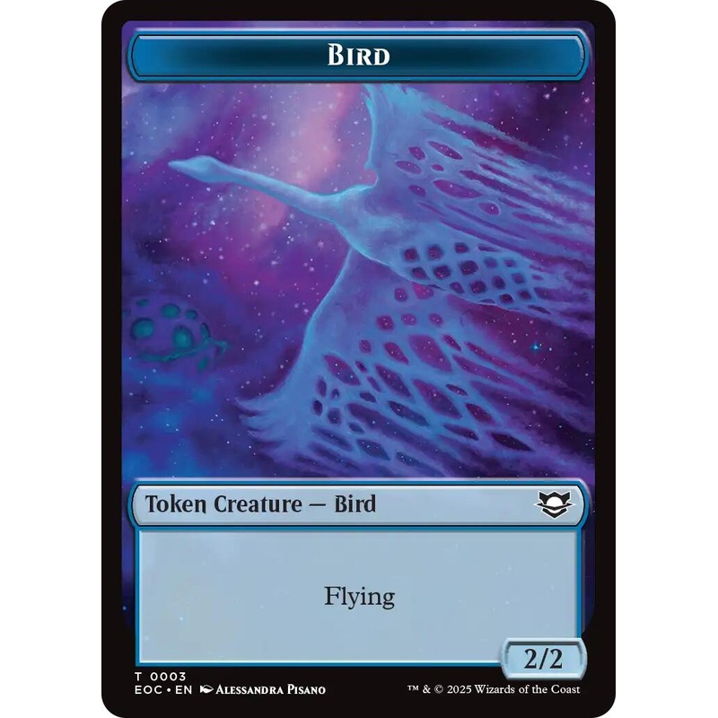 Bird // Pest Double-Sided Token [Edge of Eternities Commander Tokens]