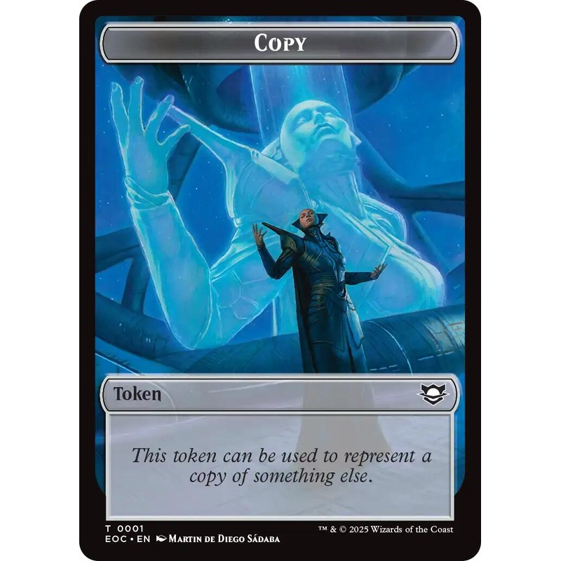 Copy // Golem (0012) Double-Sided Token [Edge of Eternities Commander Tokens]