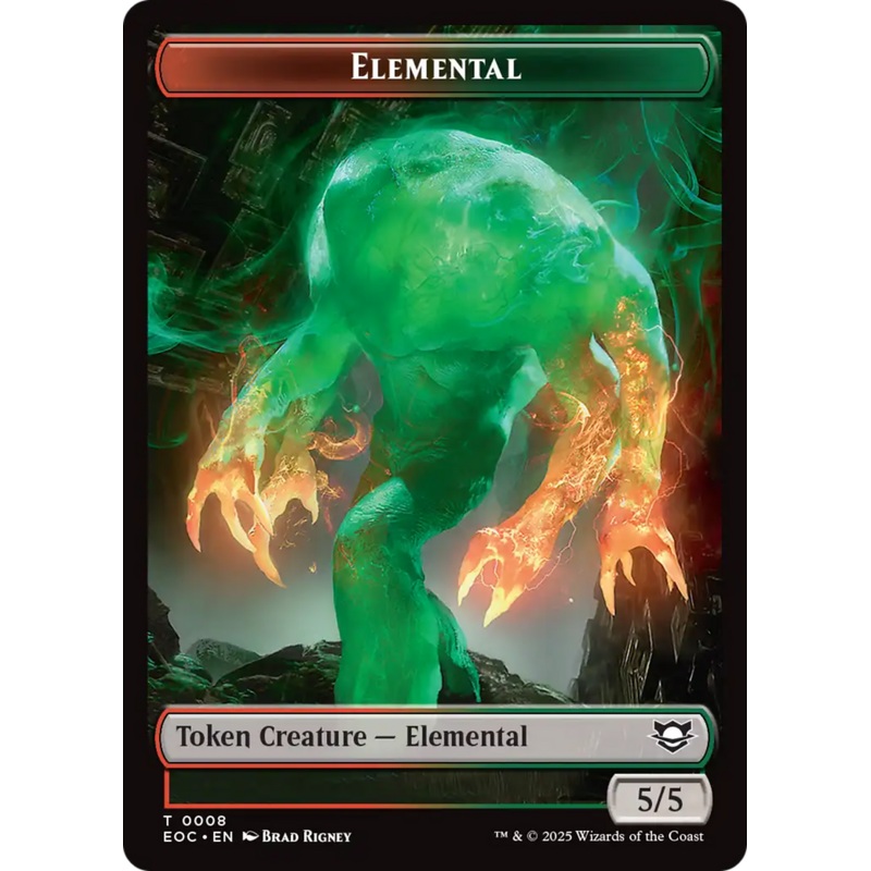 Elemental (0008) // Gnome Double-Sided Token [Edge of Eternities Commander Tokens]