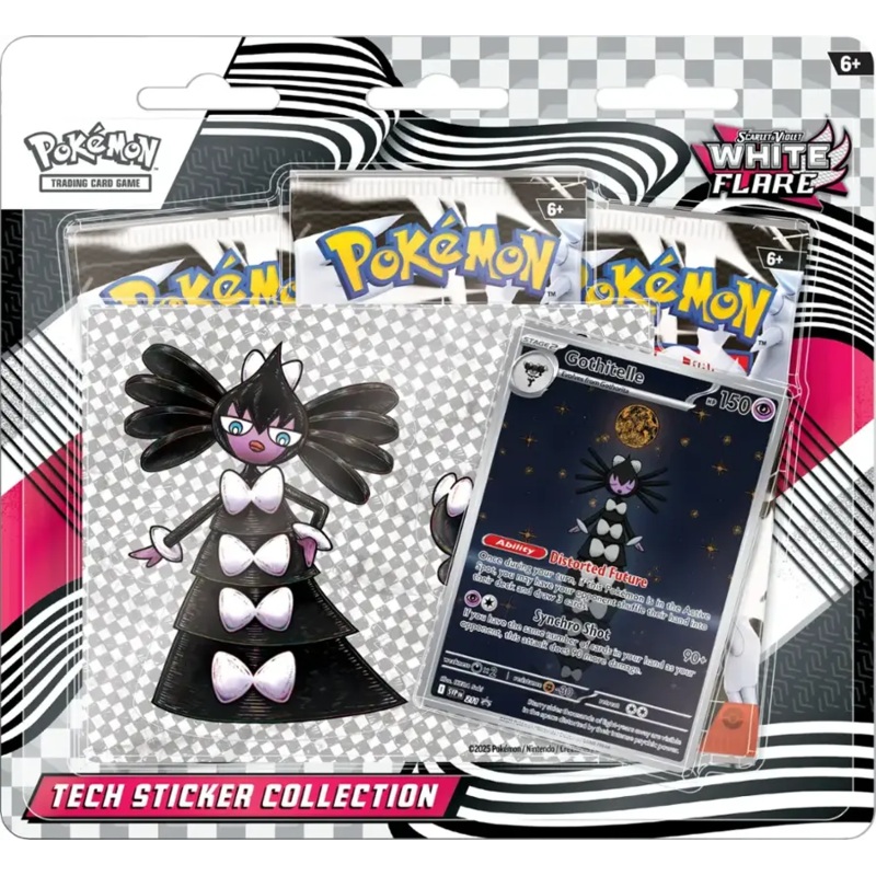 Pokmon TCG | Scarlet & Violet: White Flare 3-Pack Tech Sticker Collection ** Local Pick-Up and Purchase Only **
