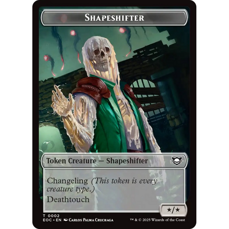 Shapeshifter // Golem (0013) Double-Sided Token [Edge of Eternities Commander Tokens]