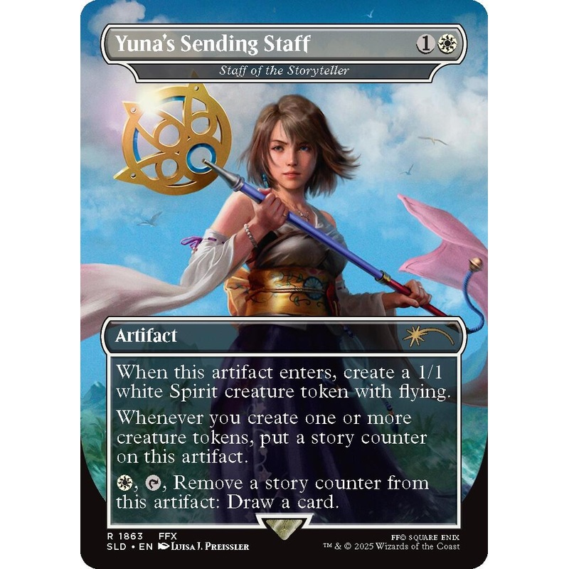 Yuna's Sending Staff - Staff of the Storyteller [Secret Lair Drop Series]