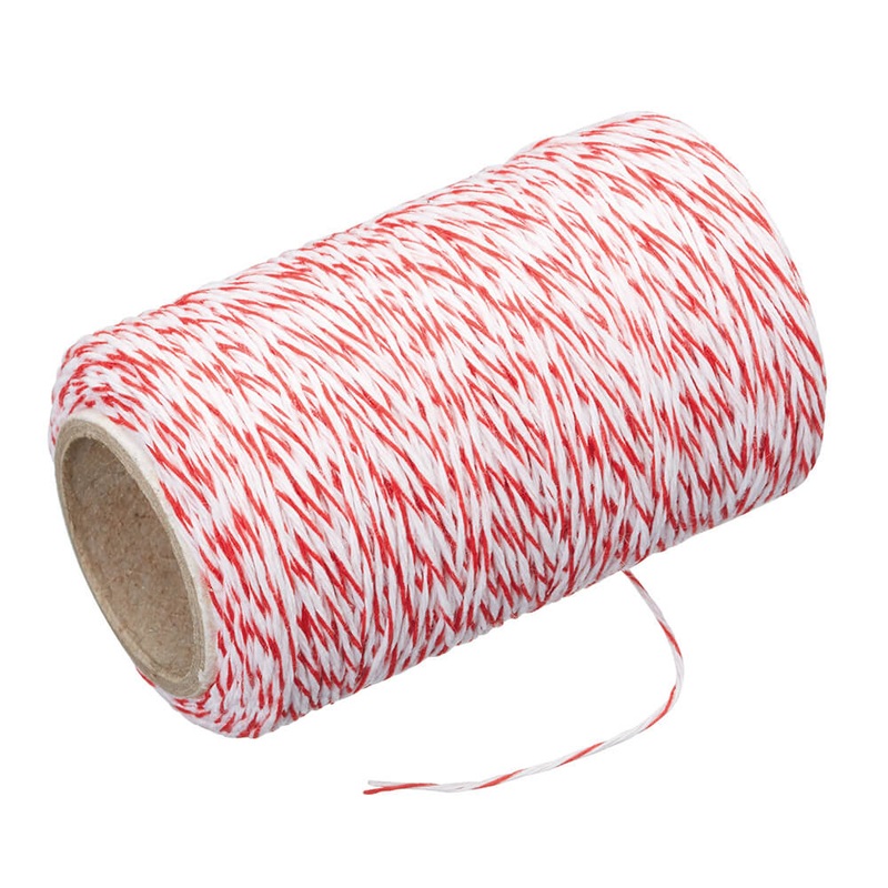Avanti Butcher Twine avec coupeur (rouge / blanc)