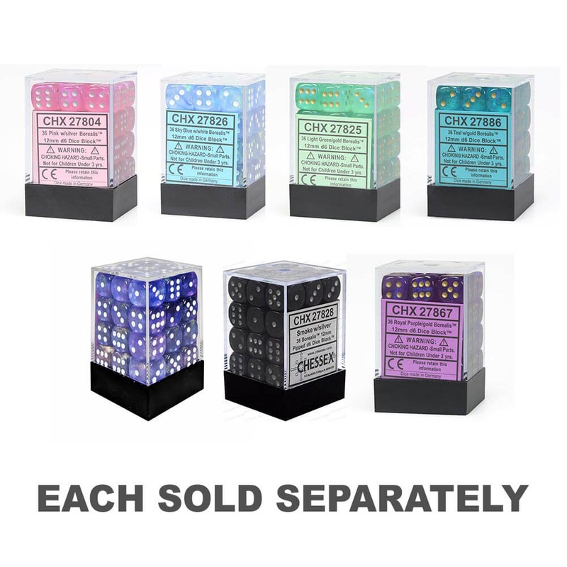 D6 Dice Borealis 12 mm (36 ds)