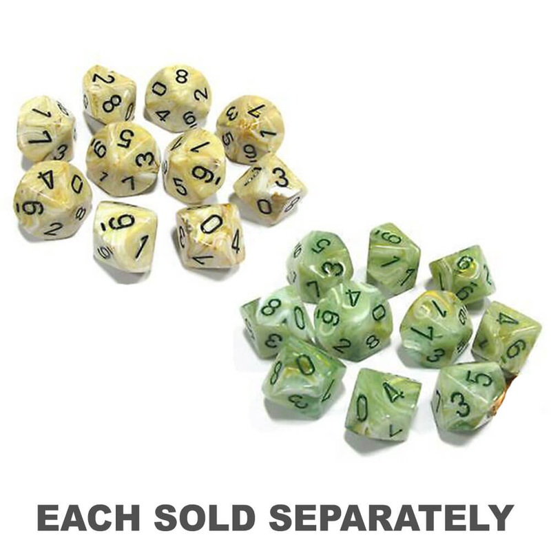 Ensemble de marbre 10-die polydrique de Chessex D10