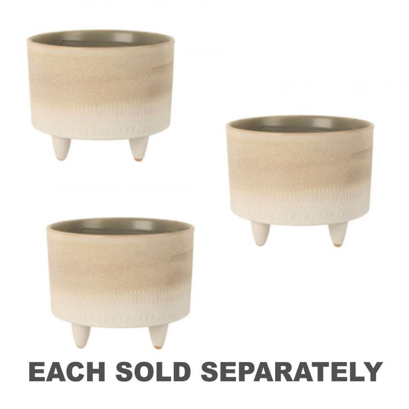 Pot en cramique amoura avec pieds