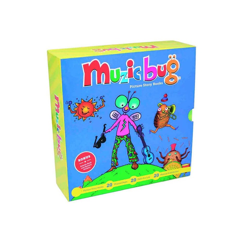 Tableau des prix Muzicbug avec des autocollants