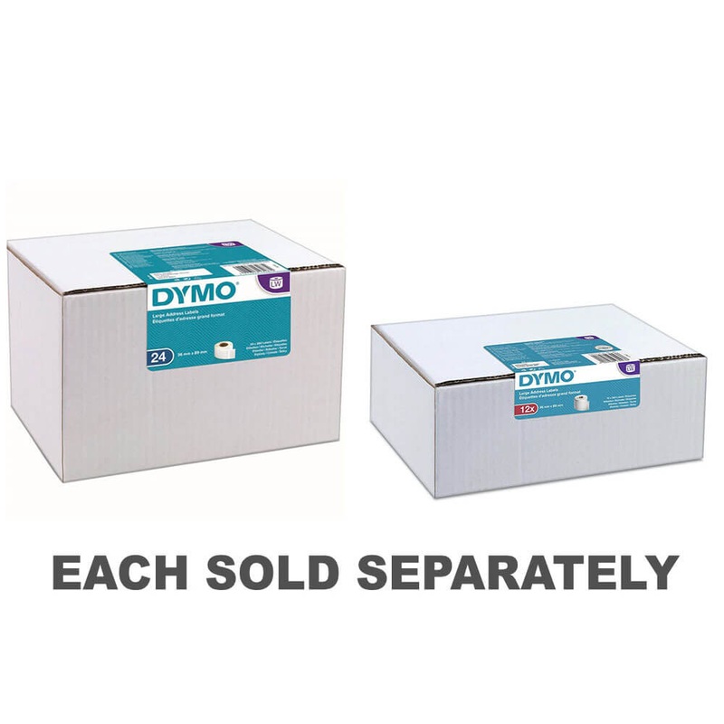 tiquette de papier d'adresse dymo large 36x89 mm blanc